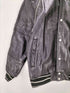 ザラ ZARA Leather biker jacket カウレザー バック 刺繍 スタジアム ジャケット スタジャン メンズ import:S